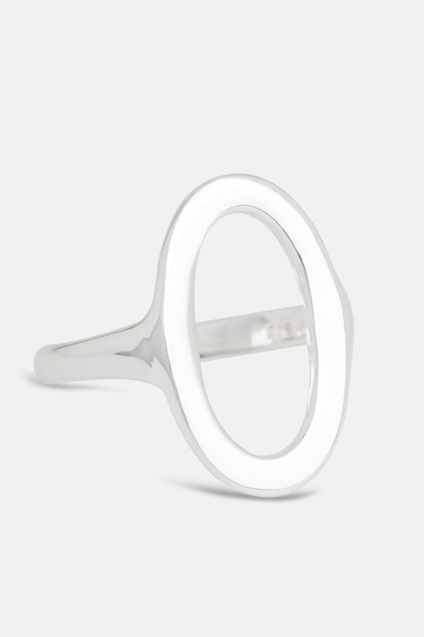 Esme Open Circle Ring Silver Mamour Paris Jewelry