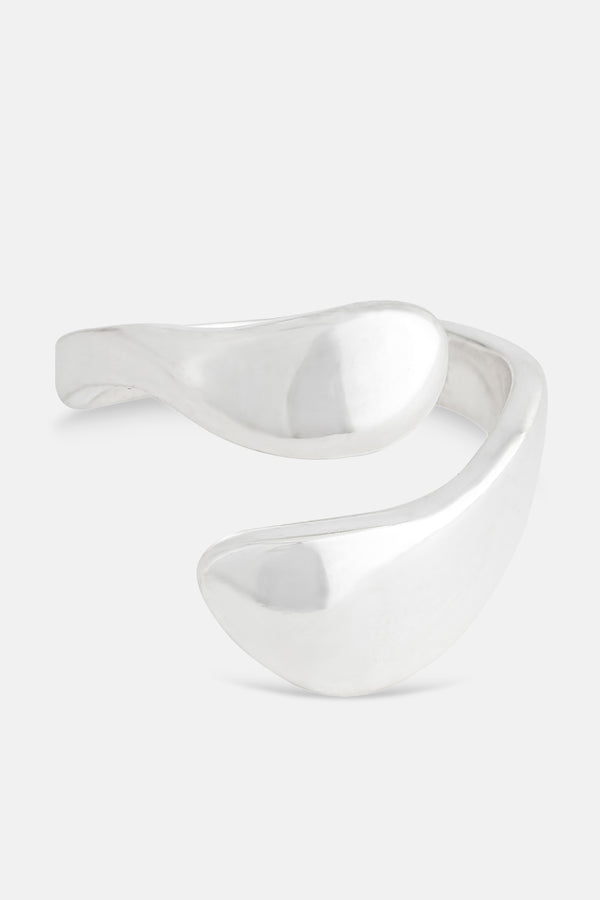 Sculptural Open Silver Stacking Ring Mamour Paris jewellery