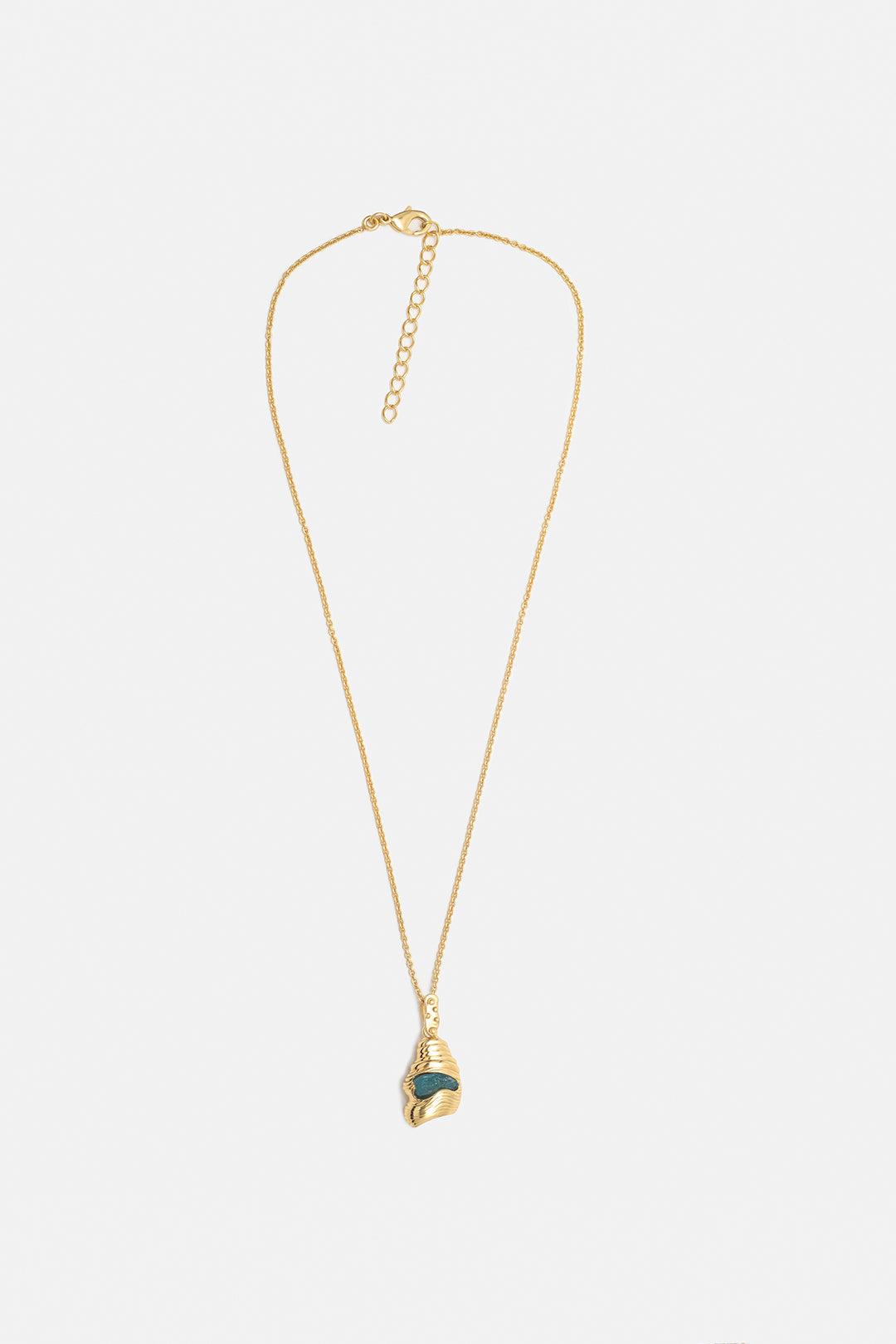 blue pendant necklace, gold Mamour Paris jewellery