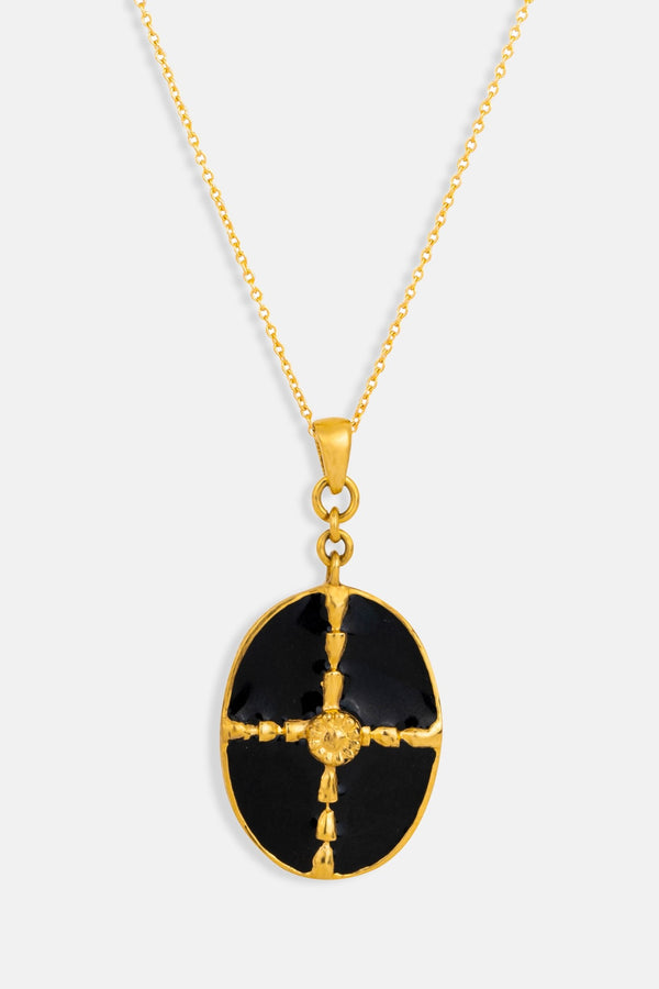 collier-pendentif-noir-doré-Mamour-Paris-bijoux