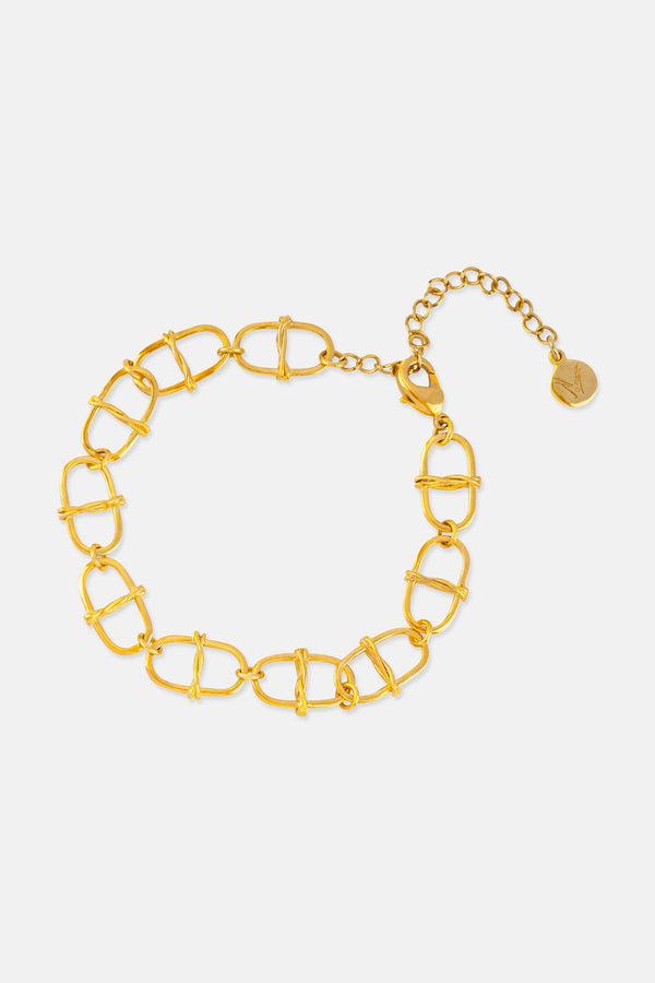 Emma 18k Gold Link Bracelet Mamour Paris Jewellery
