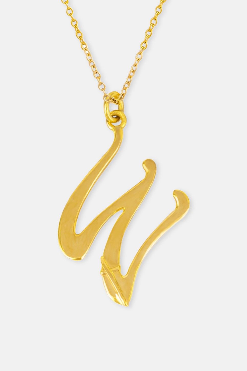 Letter W Pendant Necklace Mamour Paris jewellery