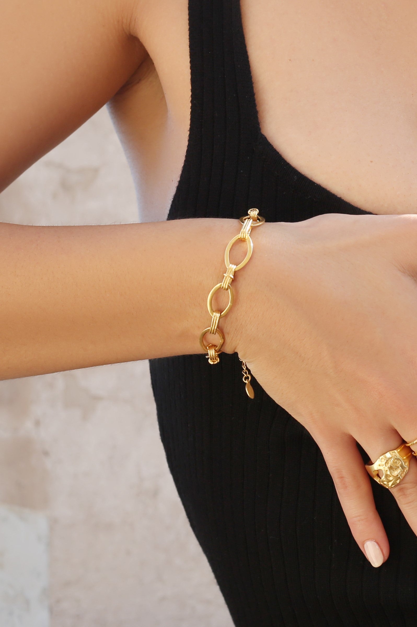 Osiris 18k Gold Link Bracelet Mamour Paris Jewellery