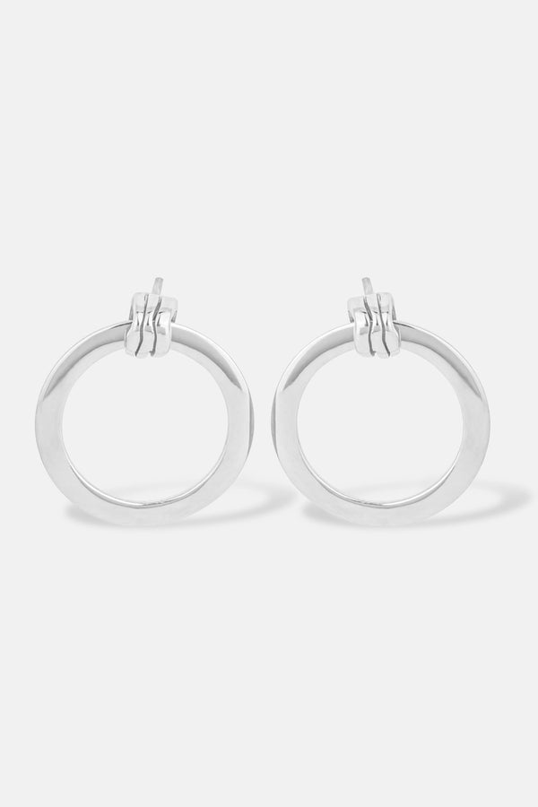 Calliope Mini Circle Sterling Silver Stud Earrings Mamour Paris Jewellery