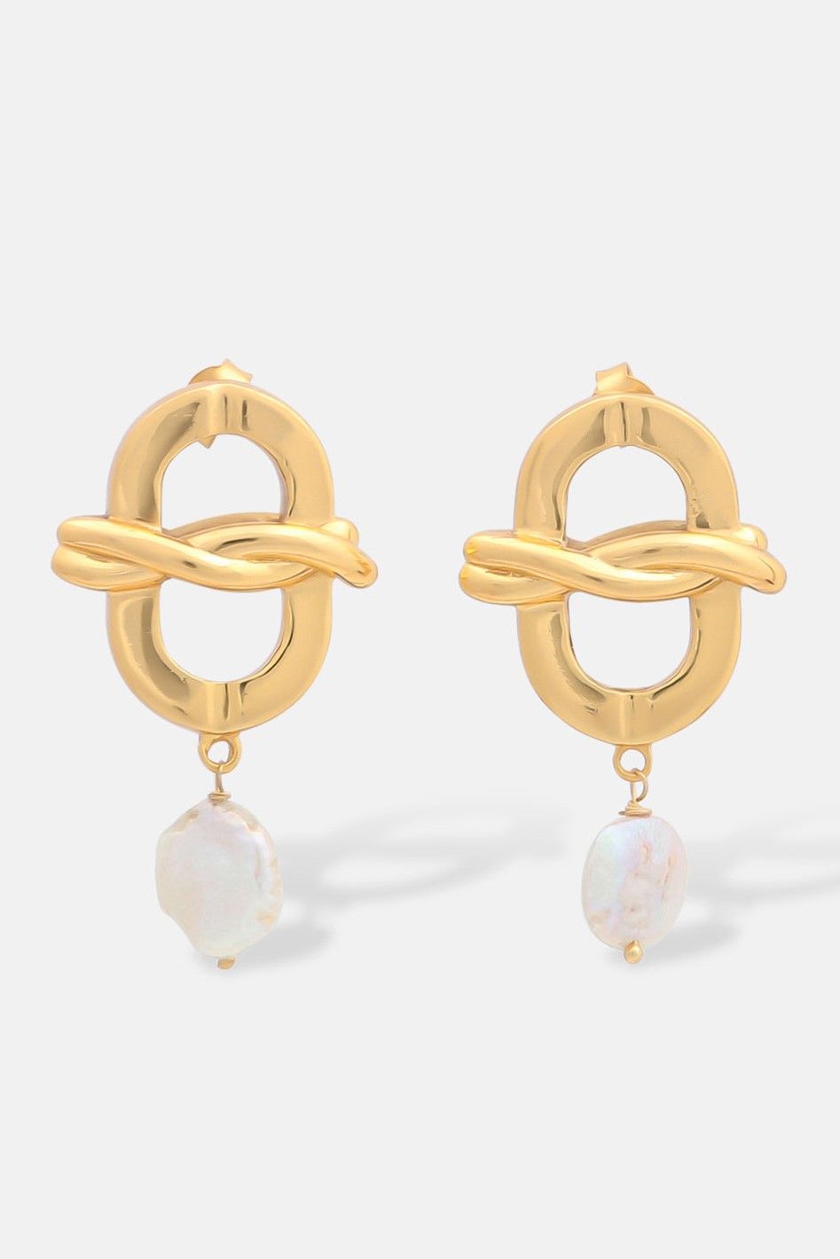 Celestial Pearl Drop Earrings Mamour Paris Jewelry