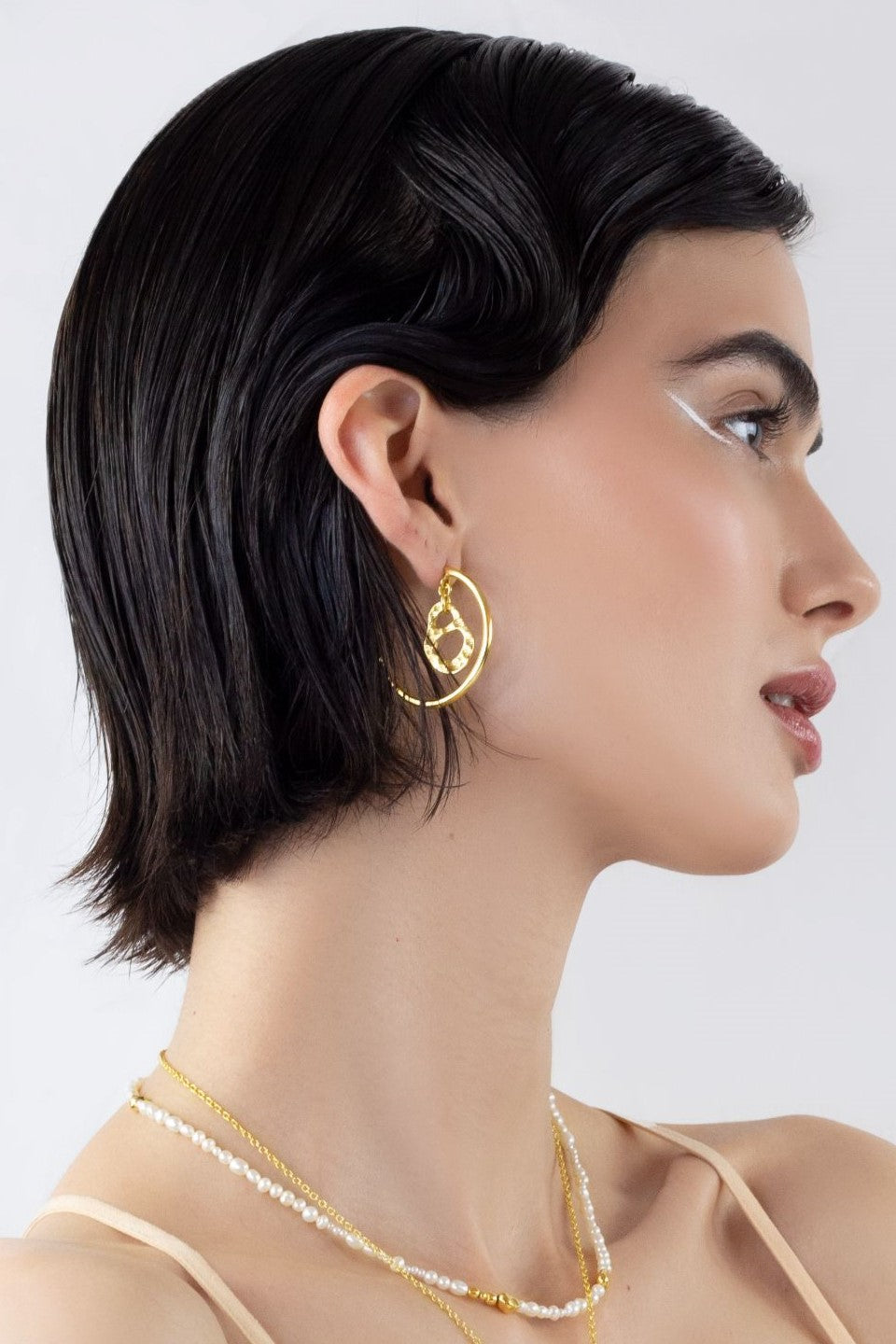 Celine Large Gold Hoop Earrings Mamour Paris Jewelry Jewellery
