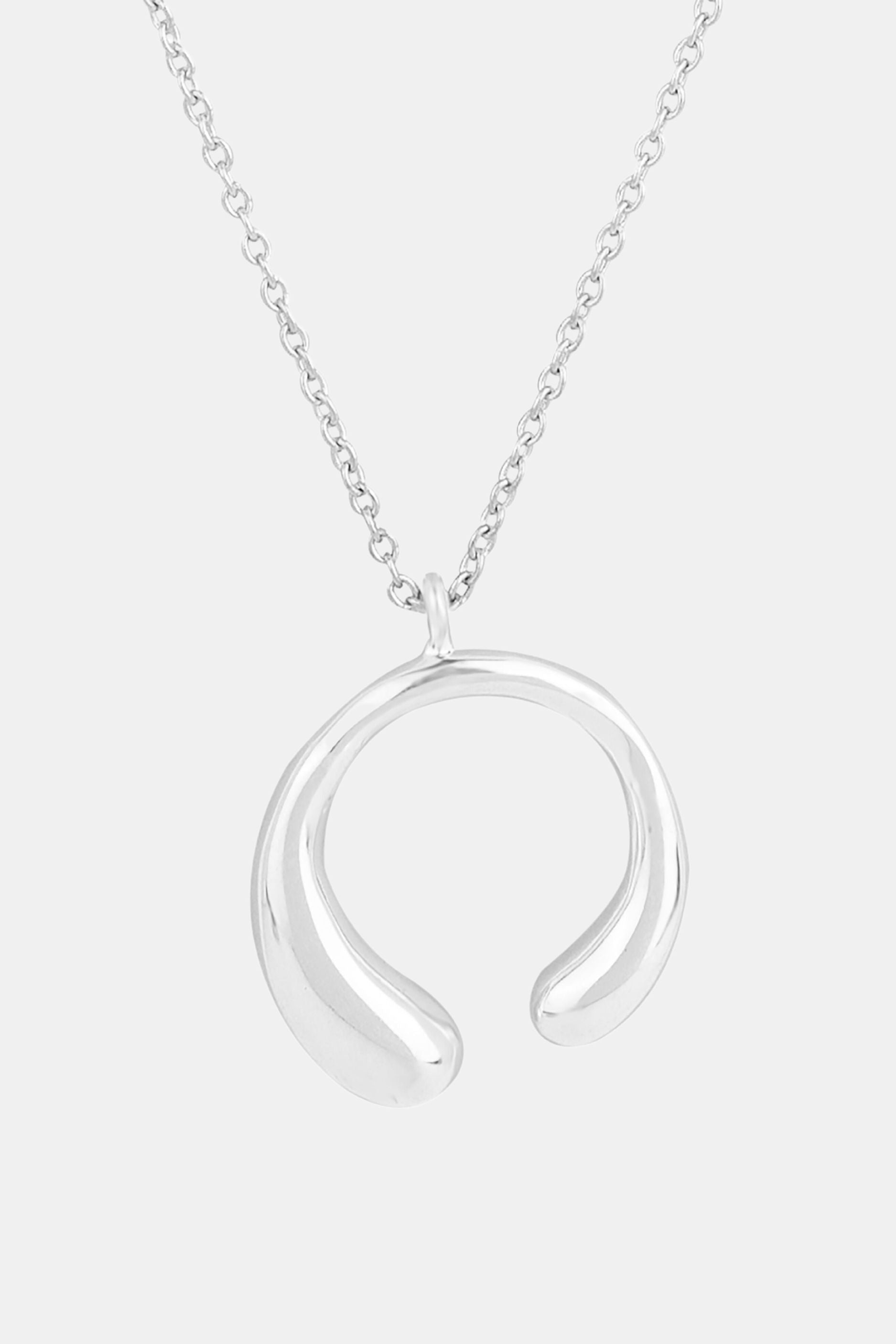 Elspeth Doughnut silver Pendant Necklace Mamour Paris jewelry