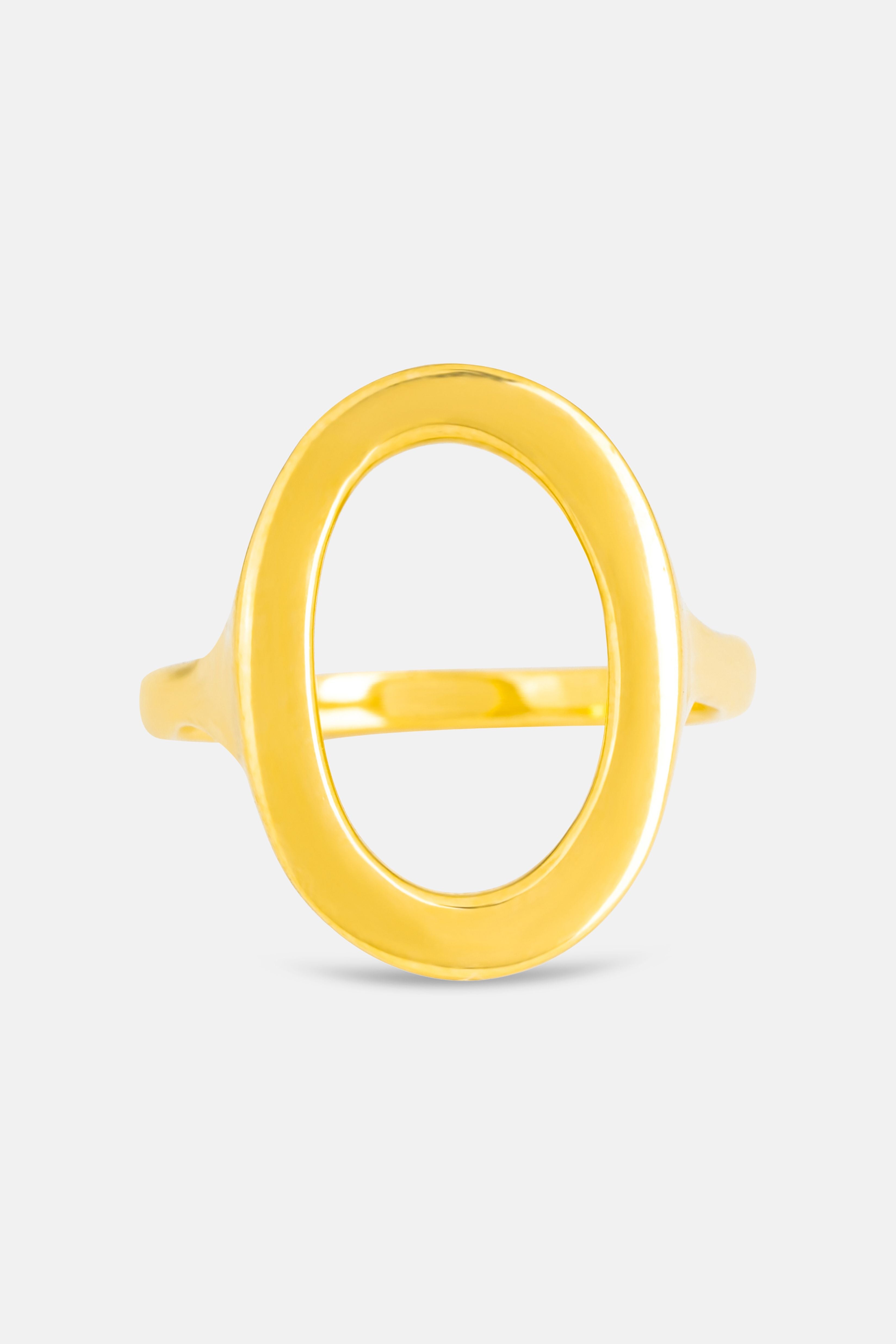 Esme Open Circle Ring 18k Gold Mamour Paris Jewelry
