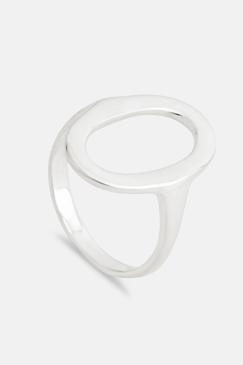 Esme Open Circle Ring Silver Mamour Paris Jewelry
