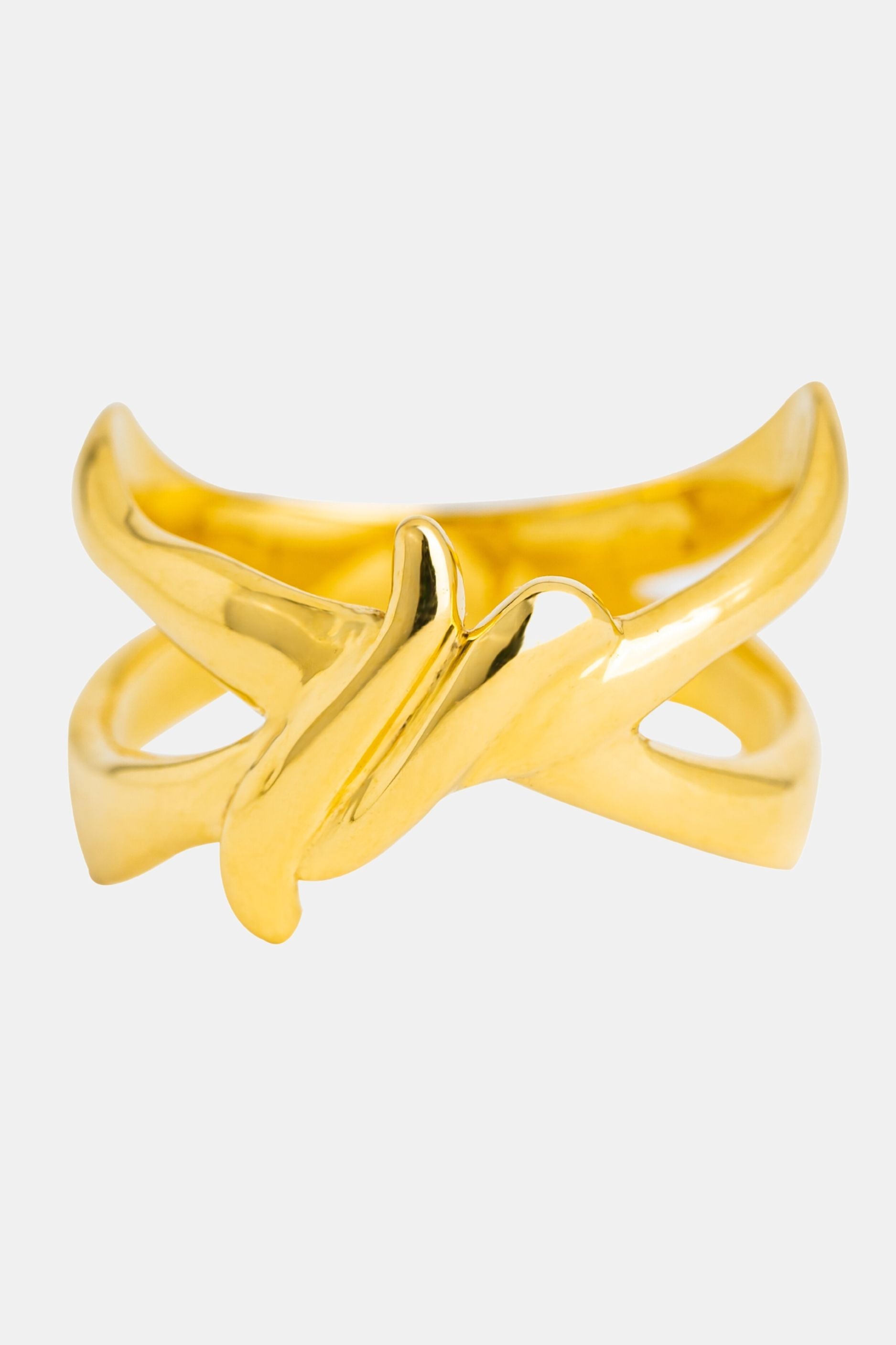 Infinity Crossover 18k gold ring Mamour Paris Jewellery