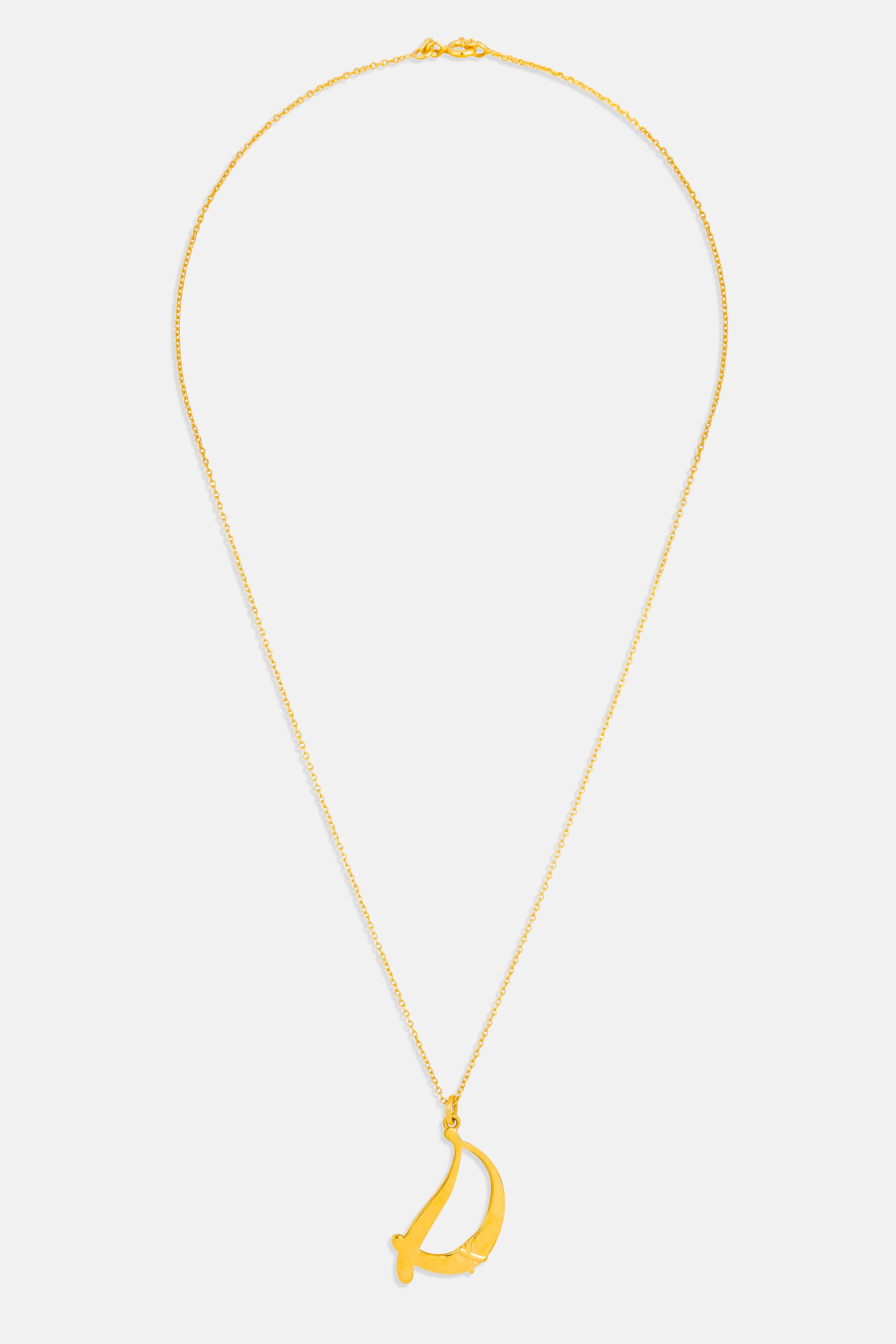 letter d necklace pendant Mamour Paris jewellery