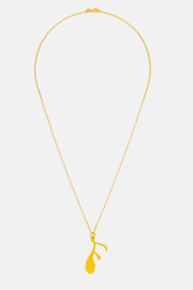 letter f necklace pendant Mamour Paris jewellery