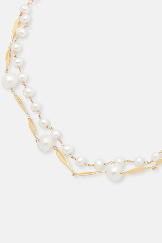 collier ras de cou perle blanche Mamour Paris bijoux