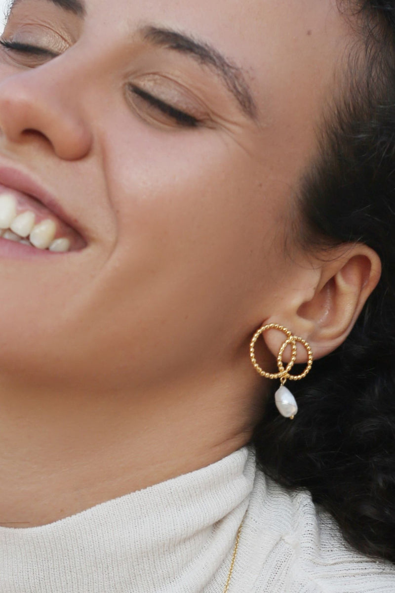 Poetry Baroque Pearl Drop Earrings Mamour Paris Jewellery