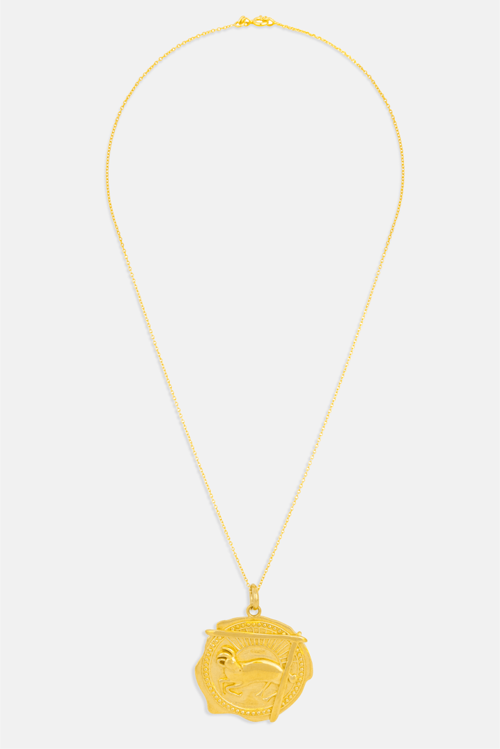 Zodiac Pendant Necklace Aries Mamour Paris jewellery