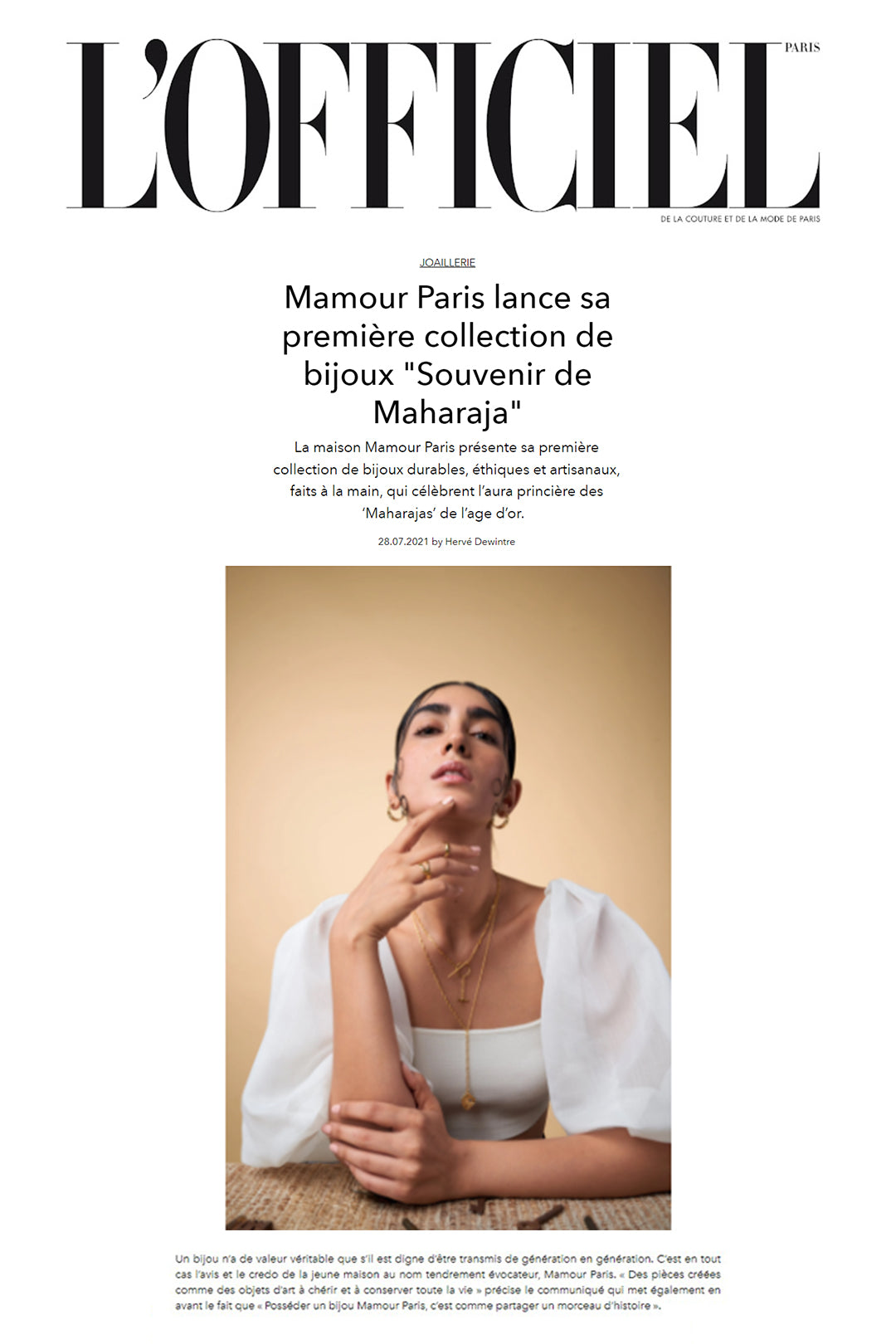L'OFFICIEL PARIS Mamour Paris 