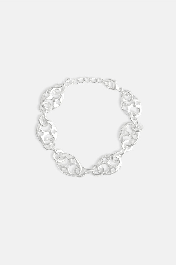 Rocaille Silver Link Bracelet Bracelet Mamour Paris Jewellery
