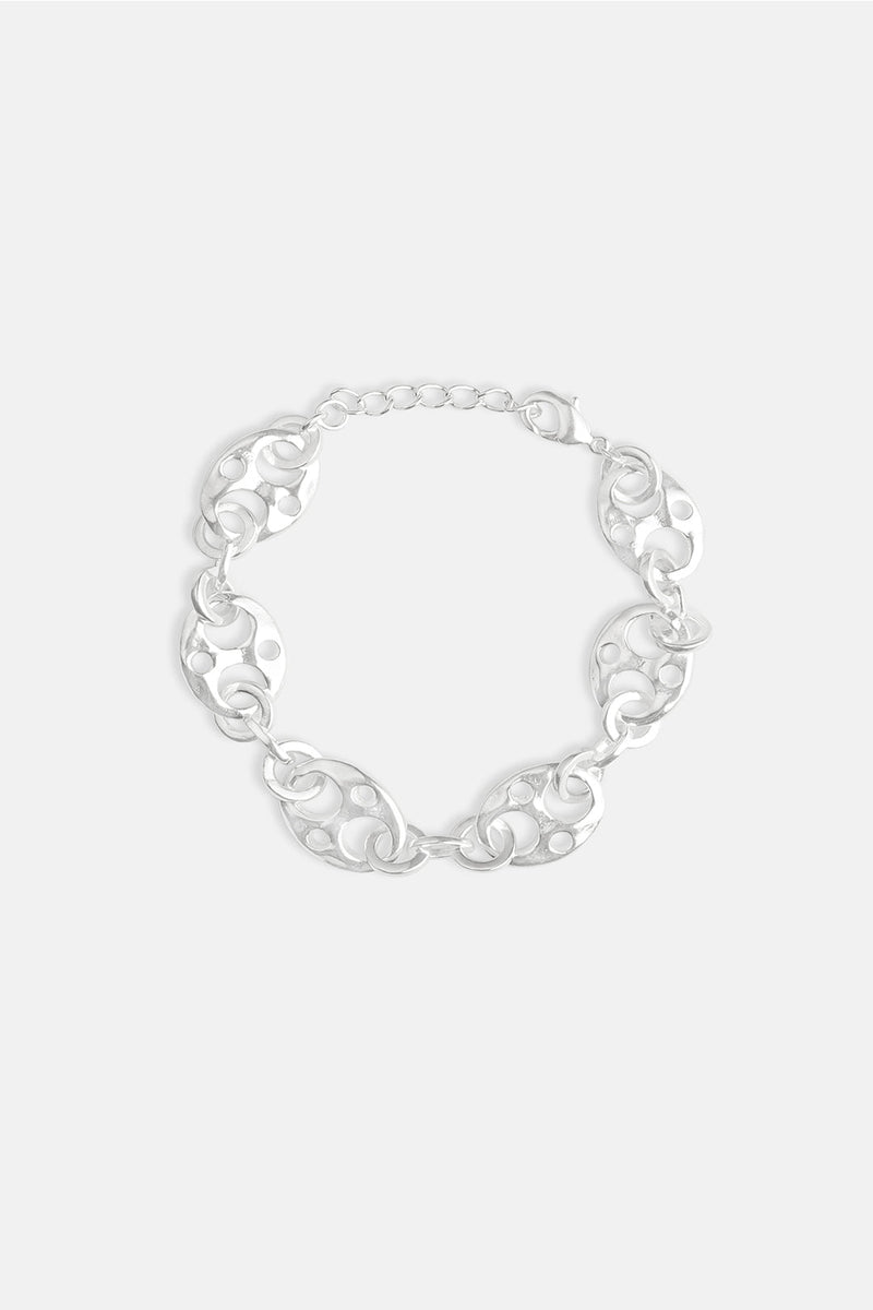 Rocaille Silver Link Bracelet Bracelet Mamour Paris Jewellery