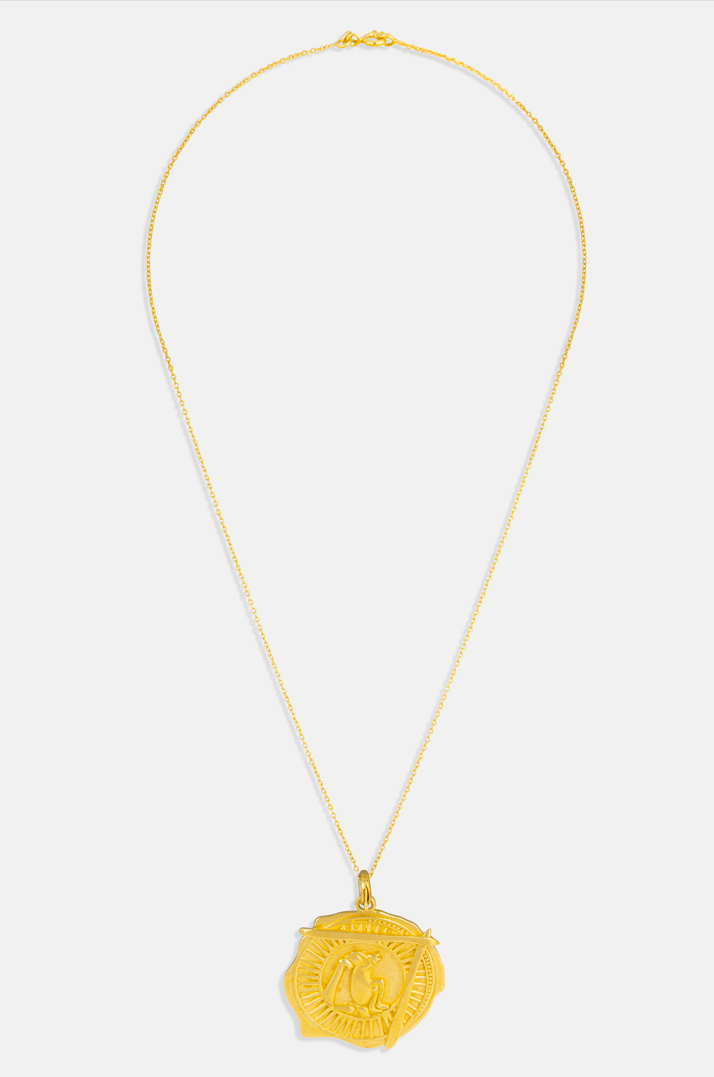 Zodiac Pendant Necklace Aquarius Mamour-Paris-Jewelry